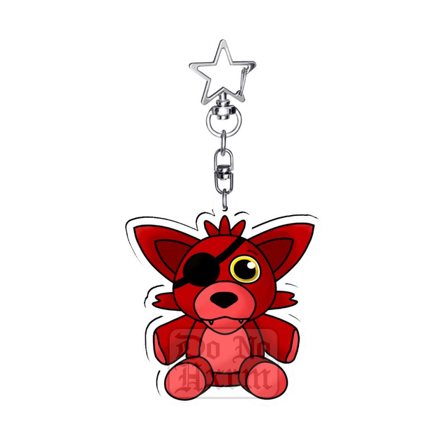 Foxy Plushie Acrylic Keyring