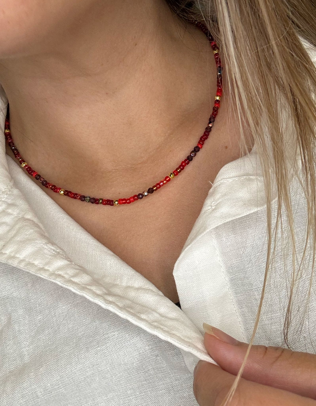 Collier Esmée Grenat 
