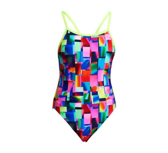 GIRL'S FUNKITA PATCH PANEL SINGLE STRAP ONE PIECE