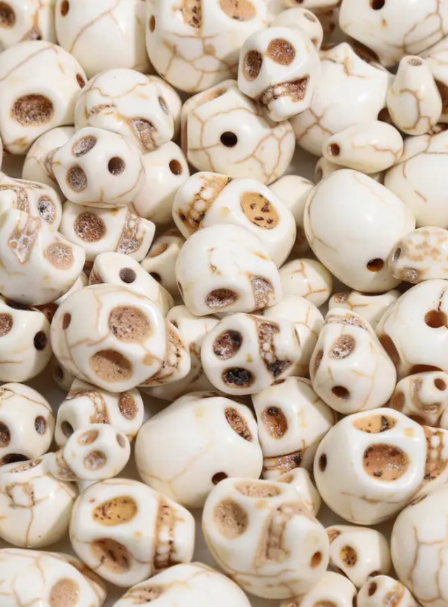 Totenköpfe klein Schwarz und Weiß