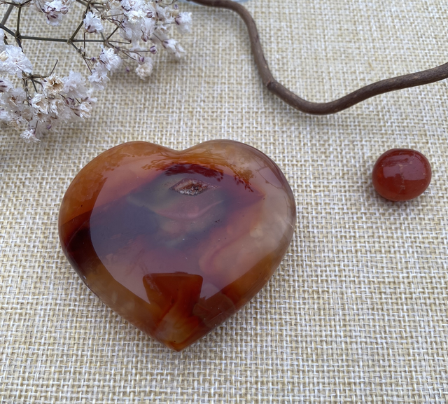 Coeur en Cornaline 