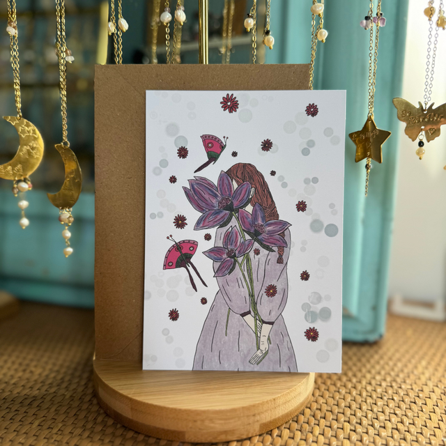 Illustration "La fille aux Papillons"