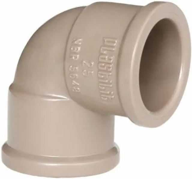 Joelho Soldável Plastilit Marrom 20mm 90