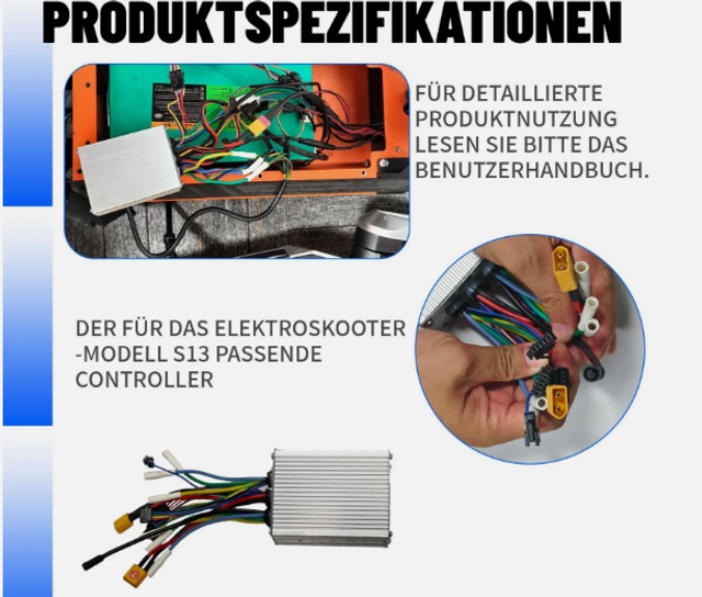 Contrôleur 800w 52v pour Moteur Brushless Skateboard velo trotinette Électrique