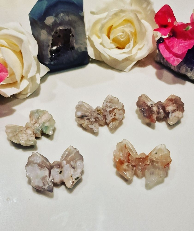  Butterfly - Flower Agate