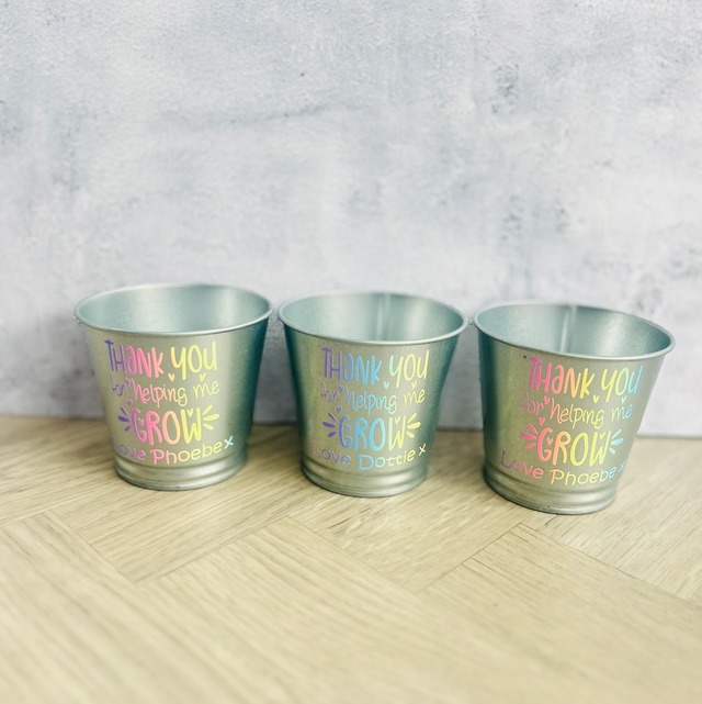 Plant pots - Teacher/Teaching Assistant end of term gifts