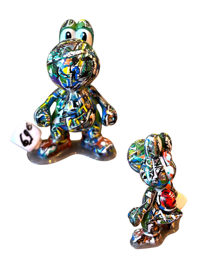Figurine YOSHI 10cm œuvre unique originale et certifiée Lancelin Mireille  