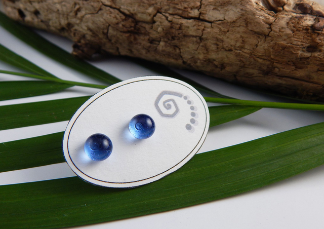 Boucles Puces - Bleu Pervenche