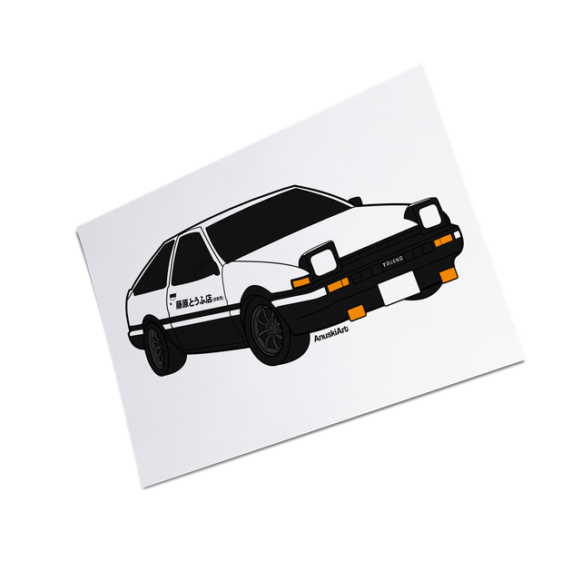 Print Toyota AE86 A5