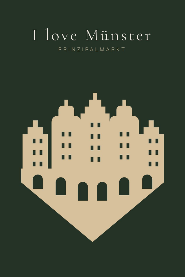 I love Münster – Giebelherz