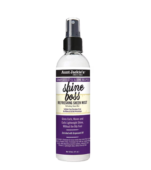 Aunt Jackie&#039;s Grapeseed Style Shine Boss Refreshing Sheen Mist 4oz