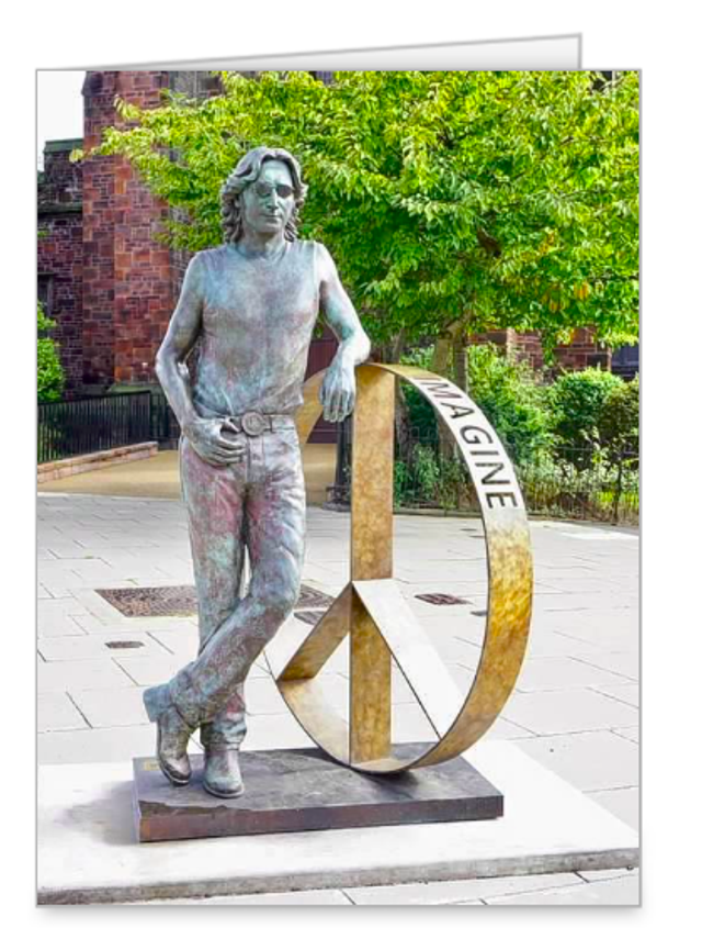 John Lennon Imagine luxury notecard-Low Stock