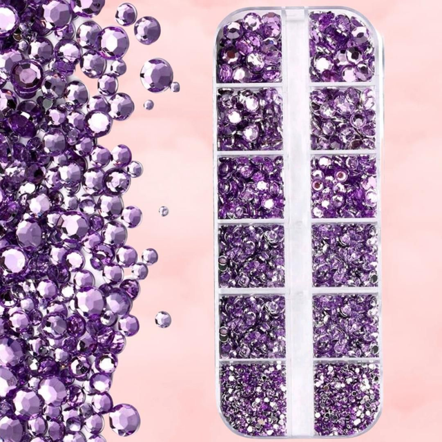 12 Grid Purple Gems