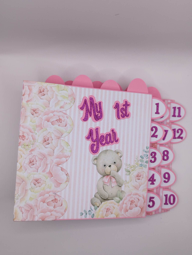 Mini album photos "My first year" fille