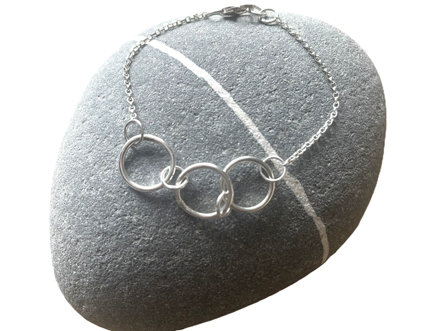 Tactile Circles Bracelet - Sterling Silver