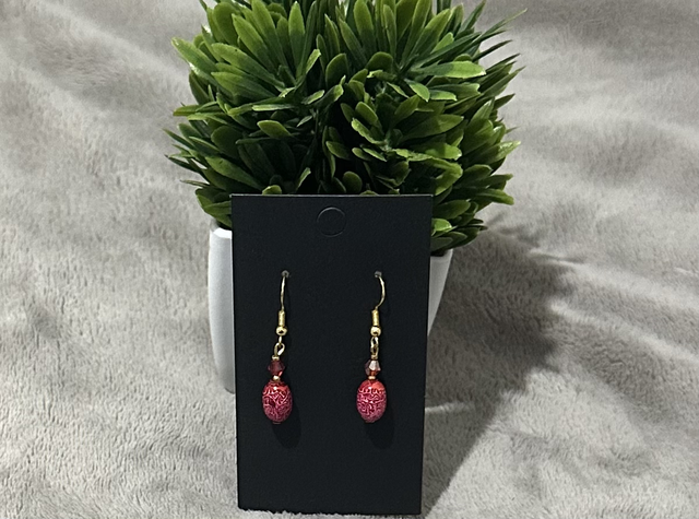 Rose Pink Dangling Earrings - RPD17