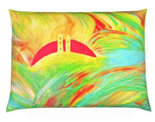 Coussin Soleil 50x35 en velours doux