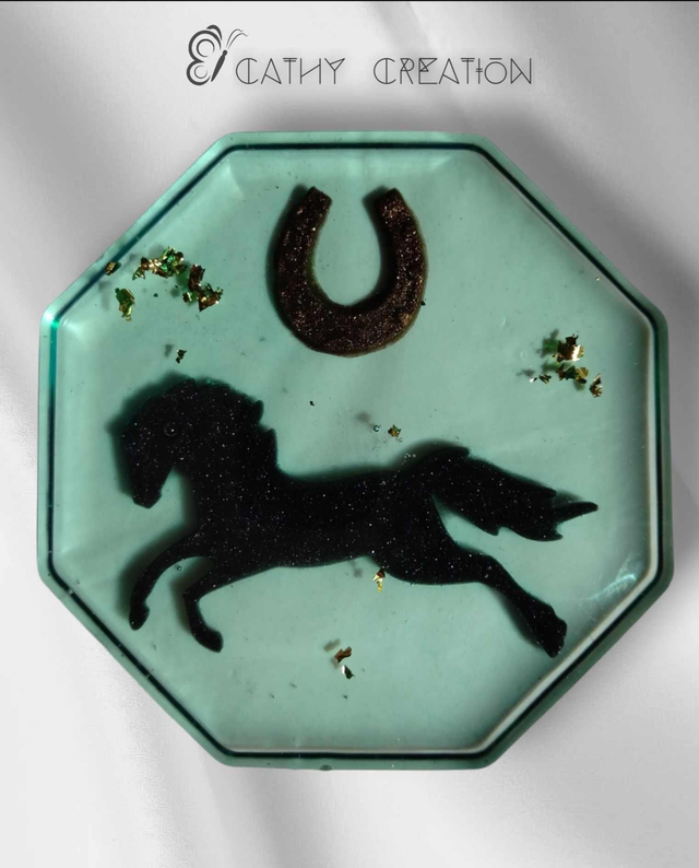 Sous verre thème cheval 