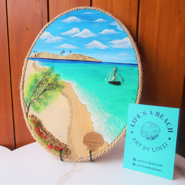 Oval Beach Scene