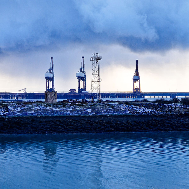 Harbour Cranes - River Afan