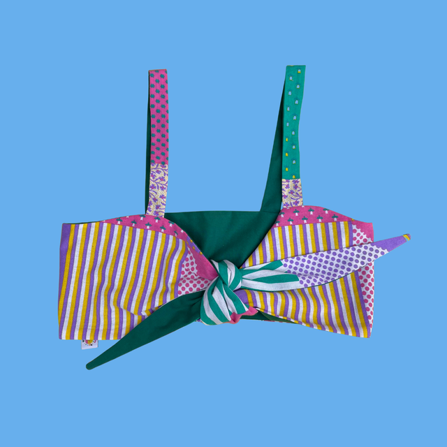 Crop top Papillon "Patchwork" - XS/S/M