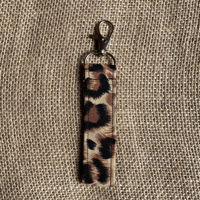 Porte clés imprimée léopard 