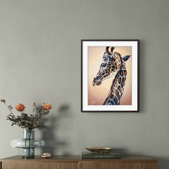 Tirage d’art Girafe Élégance 