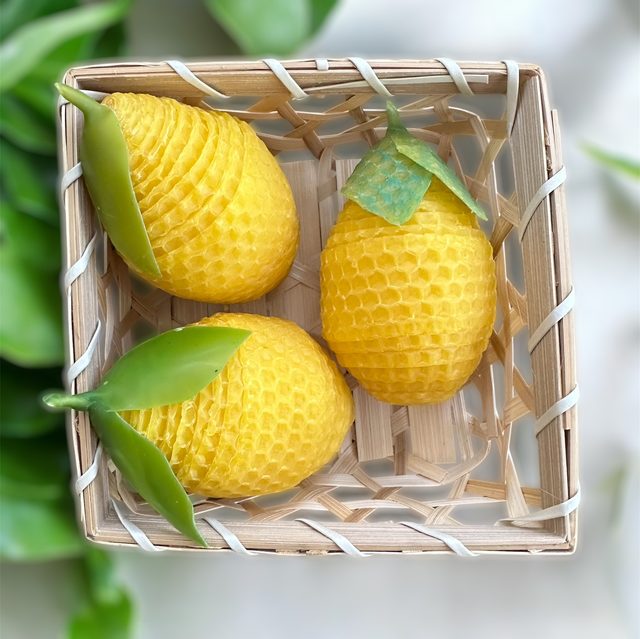 Lemons beeswax candles 