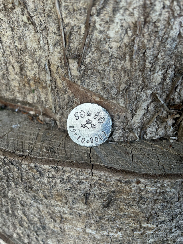 Pewter Coin (personalised)