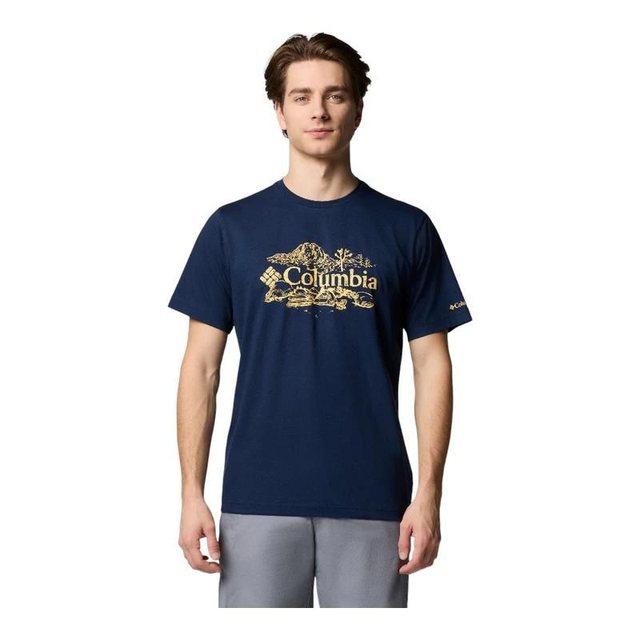 Columbia T-shirt Kettle River™ Homme (Collegiate Navy/Campsite Badge)