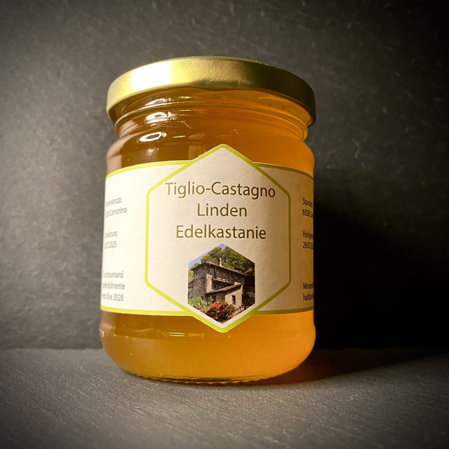 BIO Linden-/Edelkastanienhonig aus dem Tessin, 250g  ERNTE 2025 