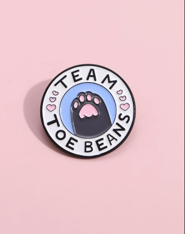 Team Toe Beans Pin Badge 