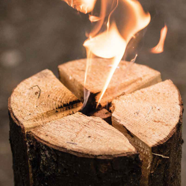 Swedish Log Candle
