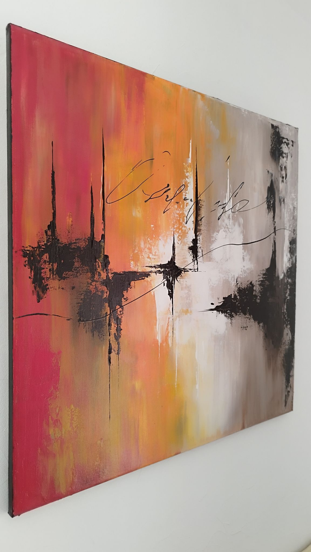 tableau abstrait – art contemporain moderne – Toile création unique signée