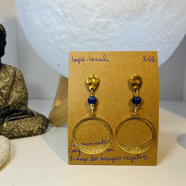 Boucles d’oreilles lapis lazuli