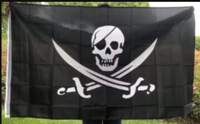 Grote vlag Piraten (150x90cm)
