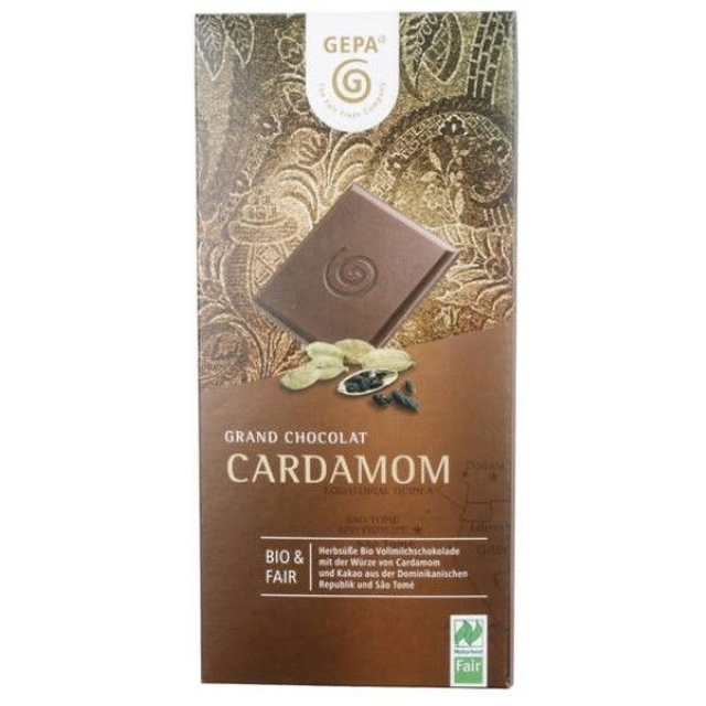 Gepa Cardamom Schokolade 100g Tafel
