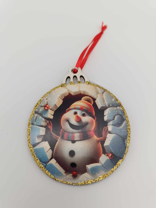 Suspension en bois sublimé pour sapin