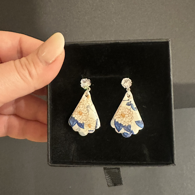 FLOWER SHAPED POLYMER CLAY EARRINGS