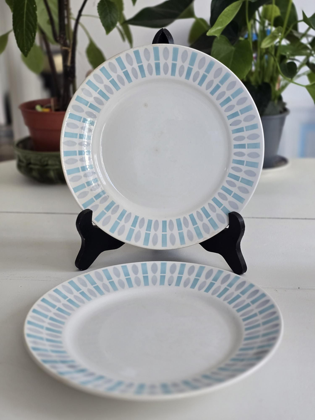 Assiettes plates Badonviller 