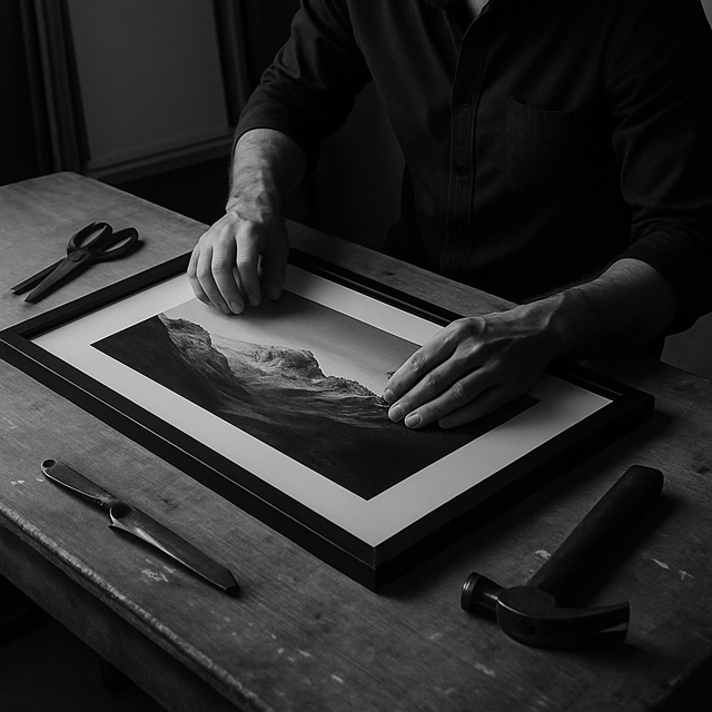 Mise sous cadre (avec ou sans PP)