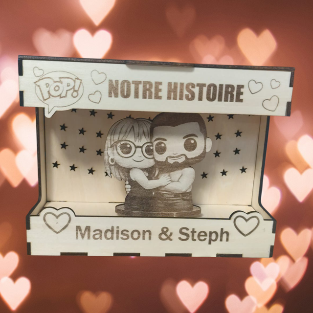 boîte personnalisable personnage jouet.