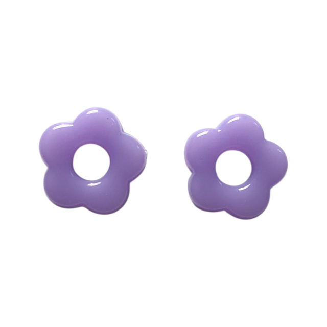 Fleurs en résine acrylique pour boucles d'oreilles fleurs personnalisable