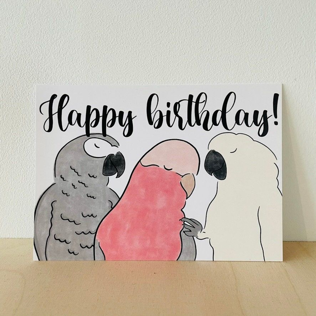 Ansichtkaart &quot;Happy birthday!&quot;, 10 x 15 cm