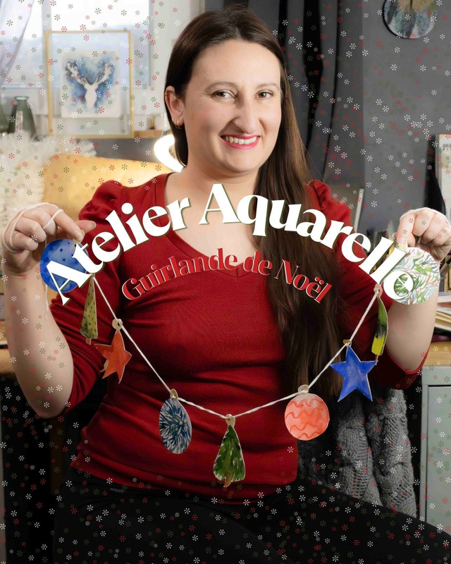 Atelier Aquarelle Famille - Guirlande de Noël - Maulévrier Sainte Gertrude