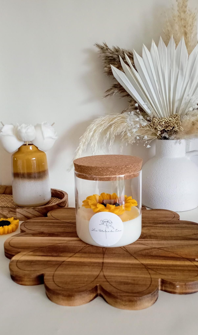 Bougie artisanale Tournesol