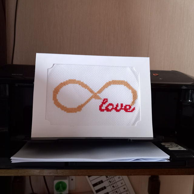 Infinity Valentines Day Card