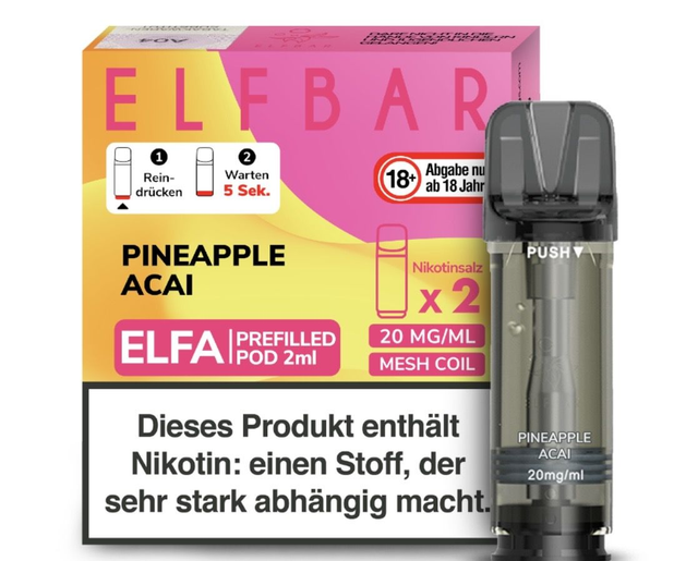 ELFBAR ELFA Prefilled Pods – Pineapple Acai | 20 mg