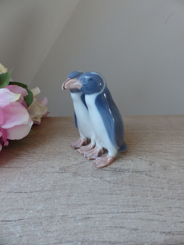 vintage Anna Trap - Figurine d’oiseau pingouin pour Royal Copenhagen Signé, cadeau couple mariage, union, fête, anniversaire de mariage