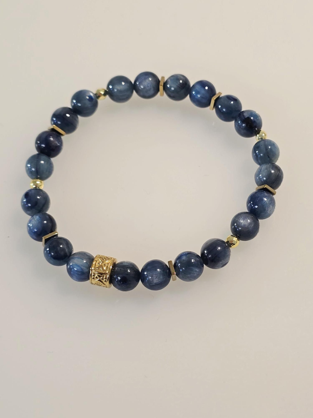 Bracelet Cyanite bleue 0,8 cm